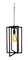 Oil Rubbed Bronze Finish Rectangular Metal Cage Pendant Light with Edison Bulb